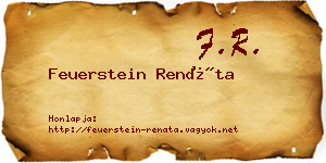 Feuerstein Renáta névjegykártya